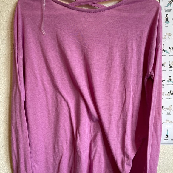 Strappy long sleeve shirt. NWOT. - Picture 3 of 6